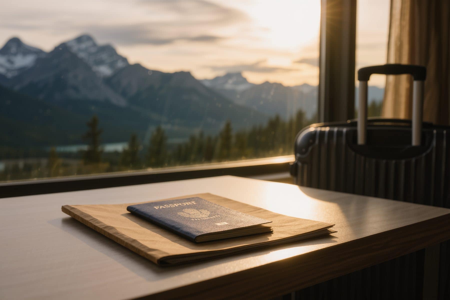 Can non-residents buy property in Canmore: a passport on the desk before an offer