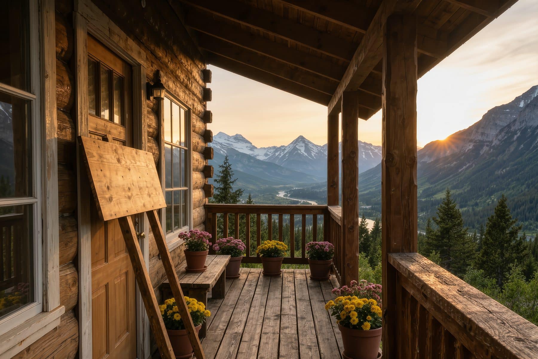 Canmore homes for sale by owner: a private-sale sign on the porch