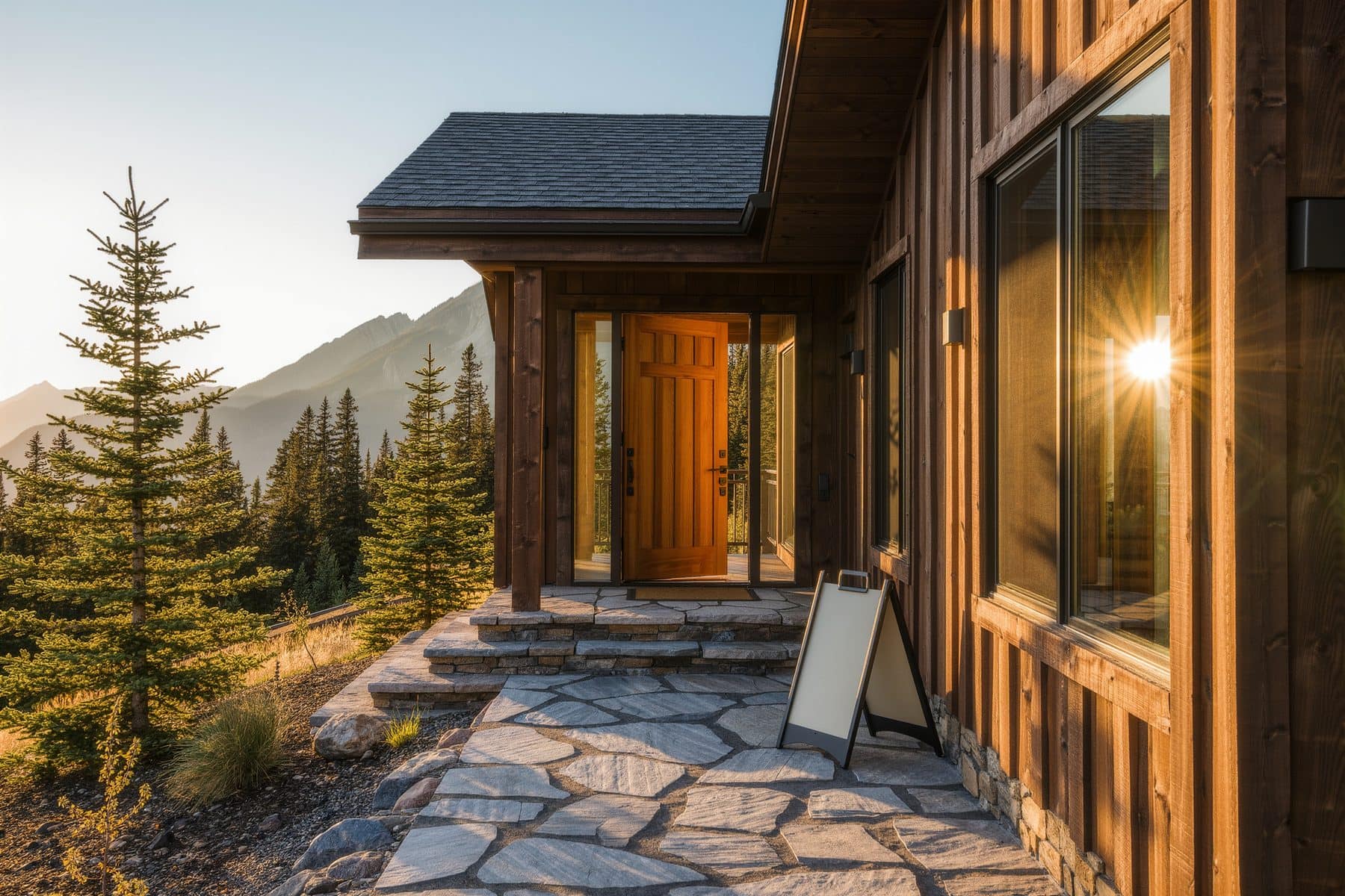 Canmore new listings: an open-house door on a Saturday afternoon
