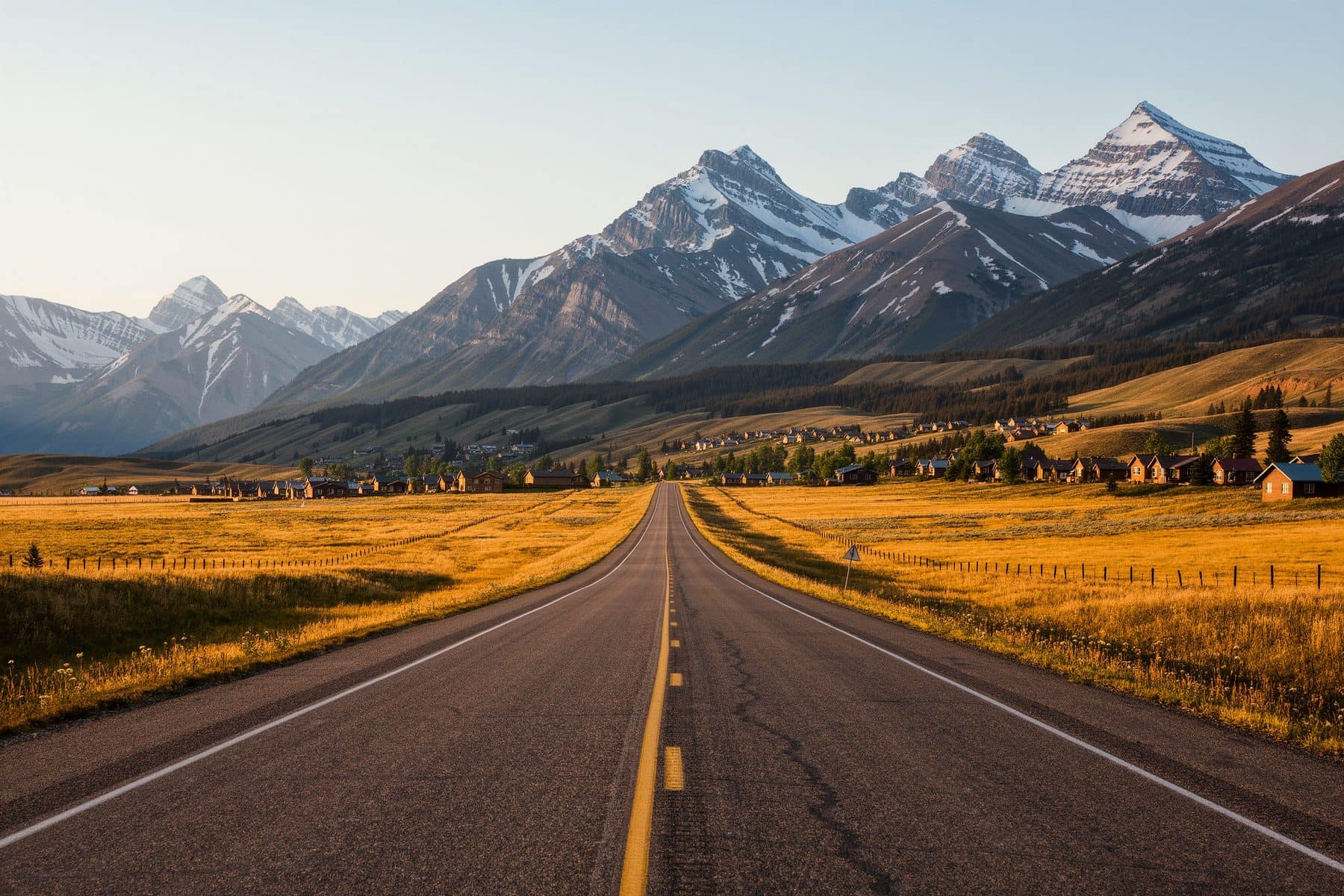Canmore price per square foot compared: the road from Calgary through Cochrane to the mountains