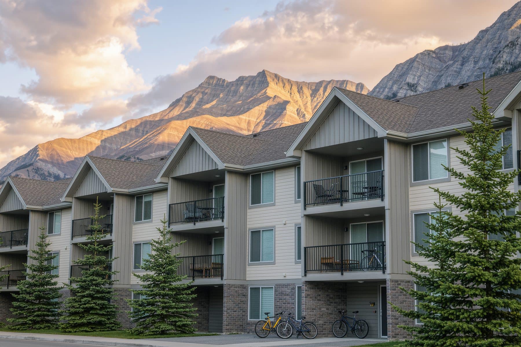 Canmore rental property investment: a long-term rental building in town