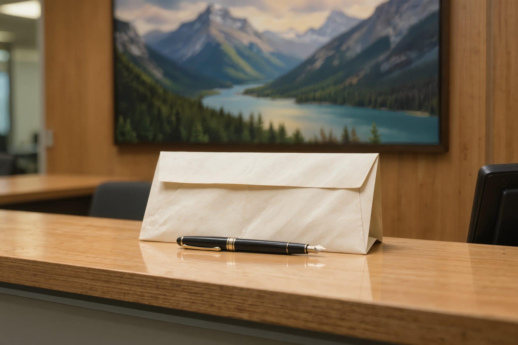 Deposit on a Canmore home: the bank draft ready for the brokerage trust account