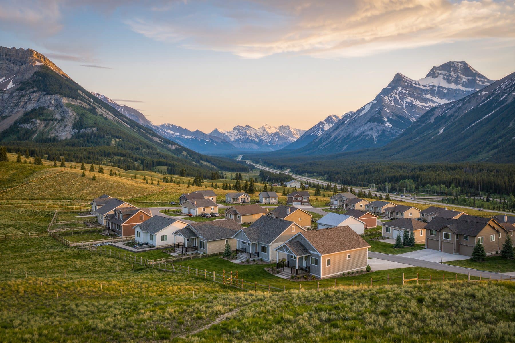 Homes for sale near Canmore: a hamlet on the valley floor
