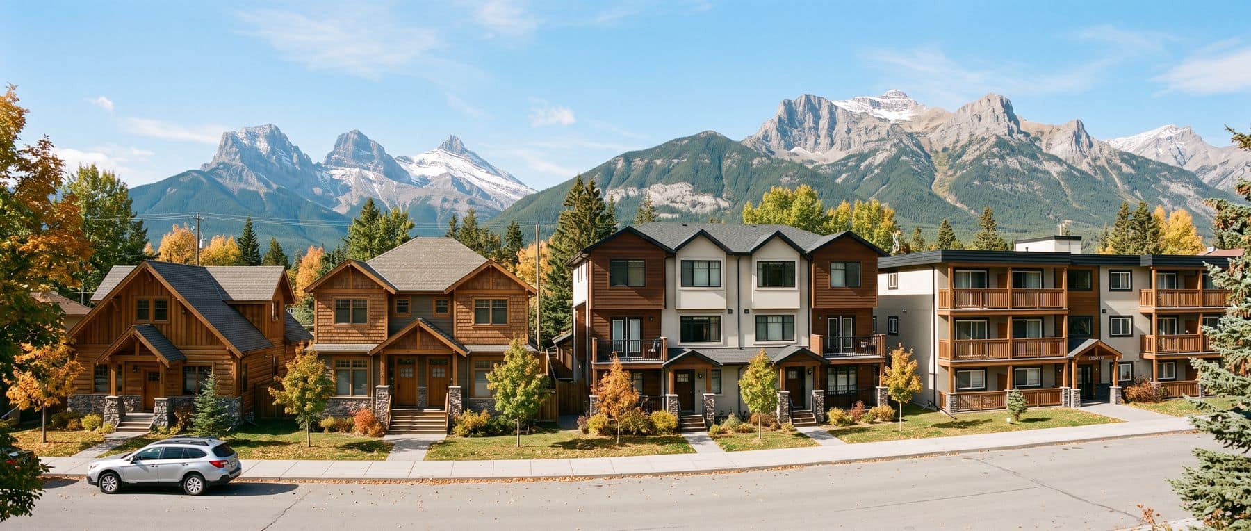 A seller reviewing a listing agreement at a kitchen table in Canmore before signing with a listing agent