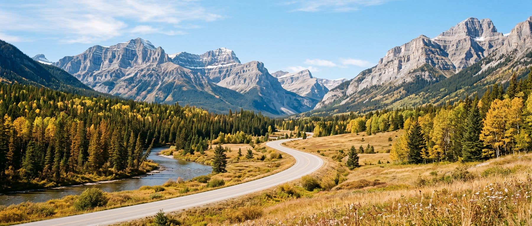 Kananaskis real estate is almost non-existent: a road through provincial parkland with no towns or housing