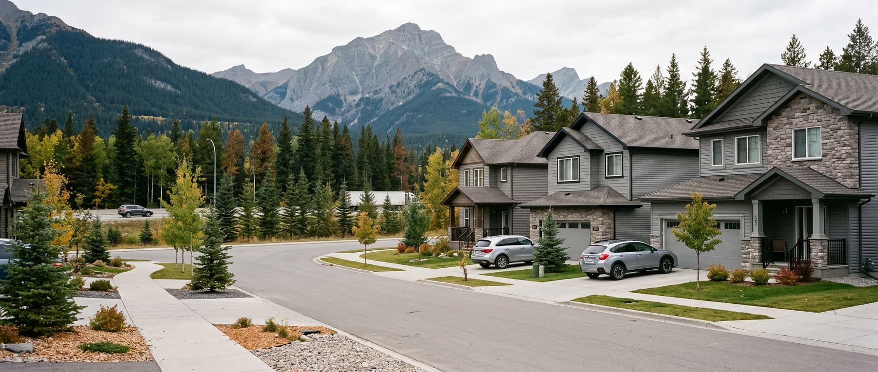 Riverstone Canmore homes for sale: a small pocket of newer detached houses off Grotto Road