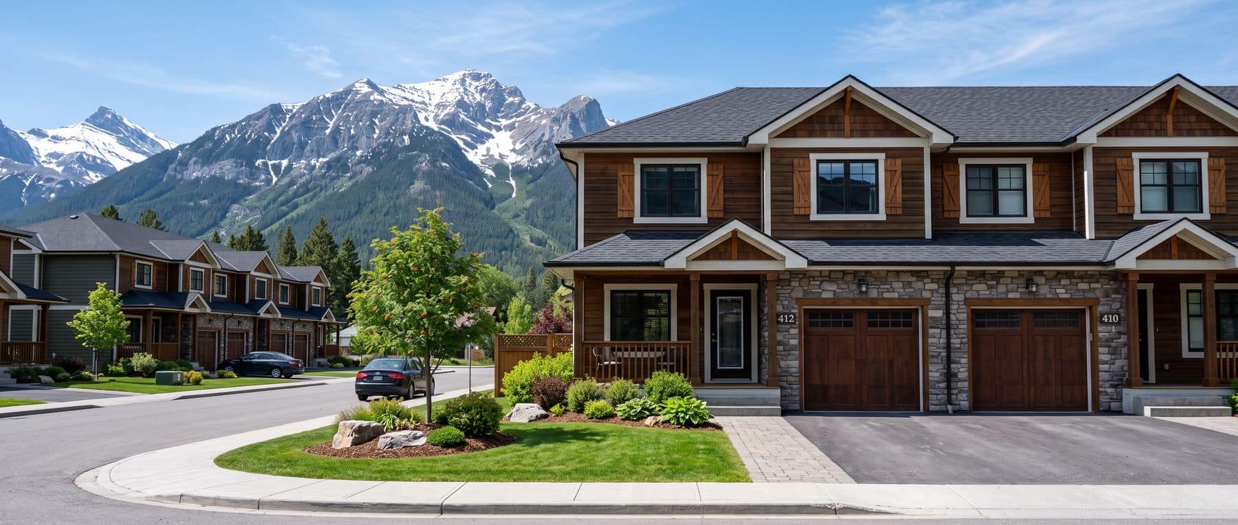 What 1 million buys in Canmore: a well kept mid-market townhome rather than a detached house
